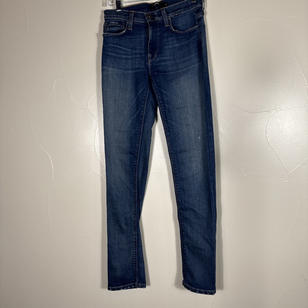 Hudson Womens  Nico Mid Rise Ankle Straight Jeans Size 25 Light Distress 28"